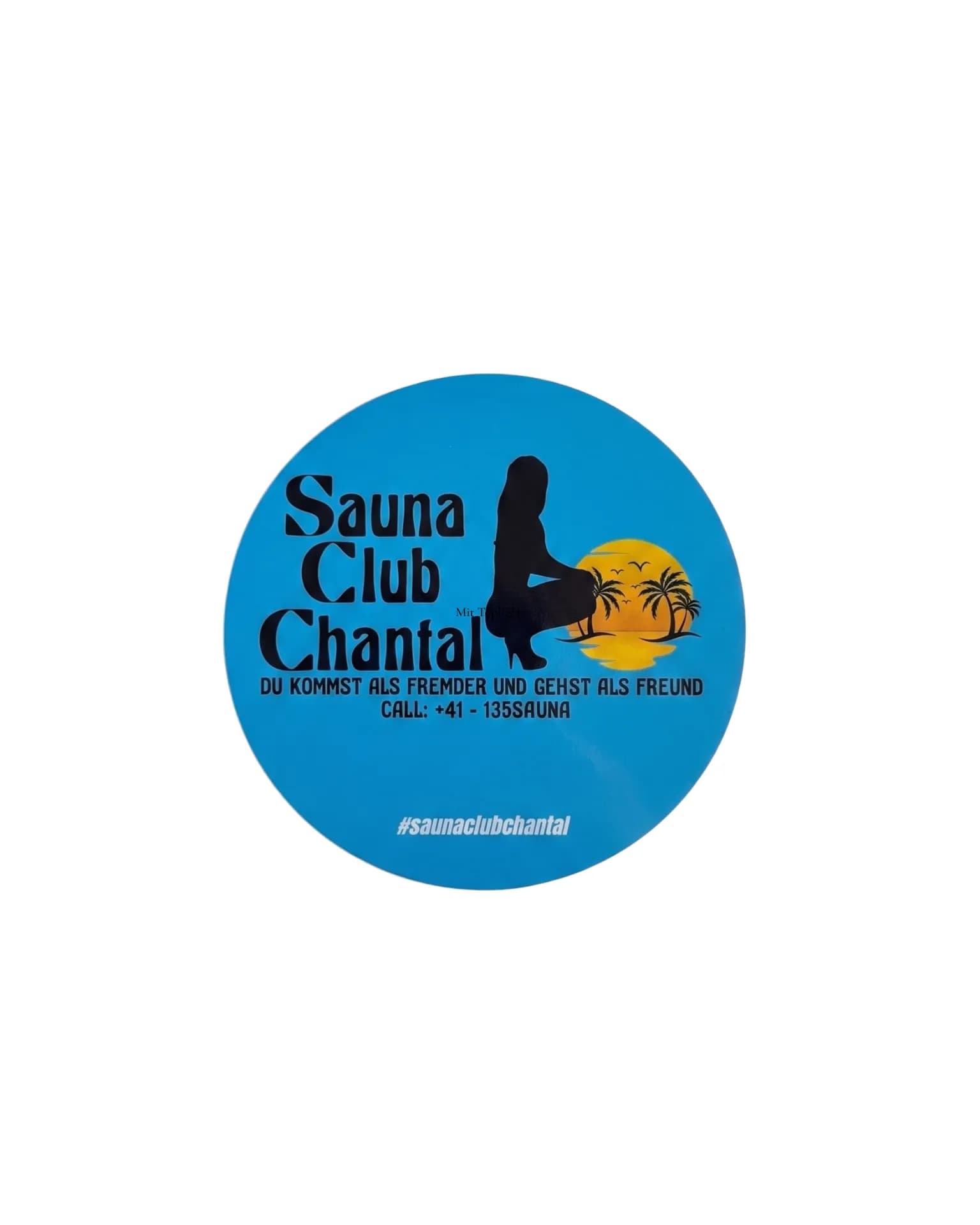 10x Sauna Club Chantal Aufkleber