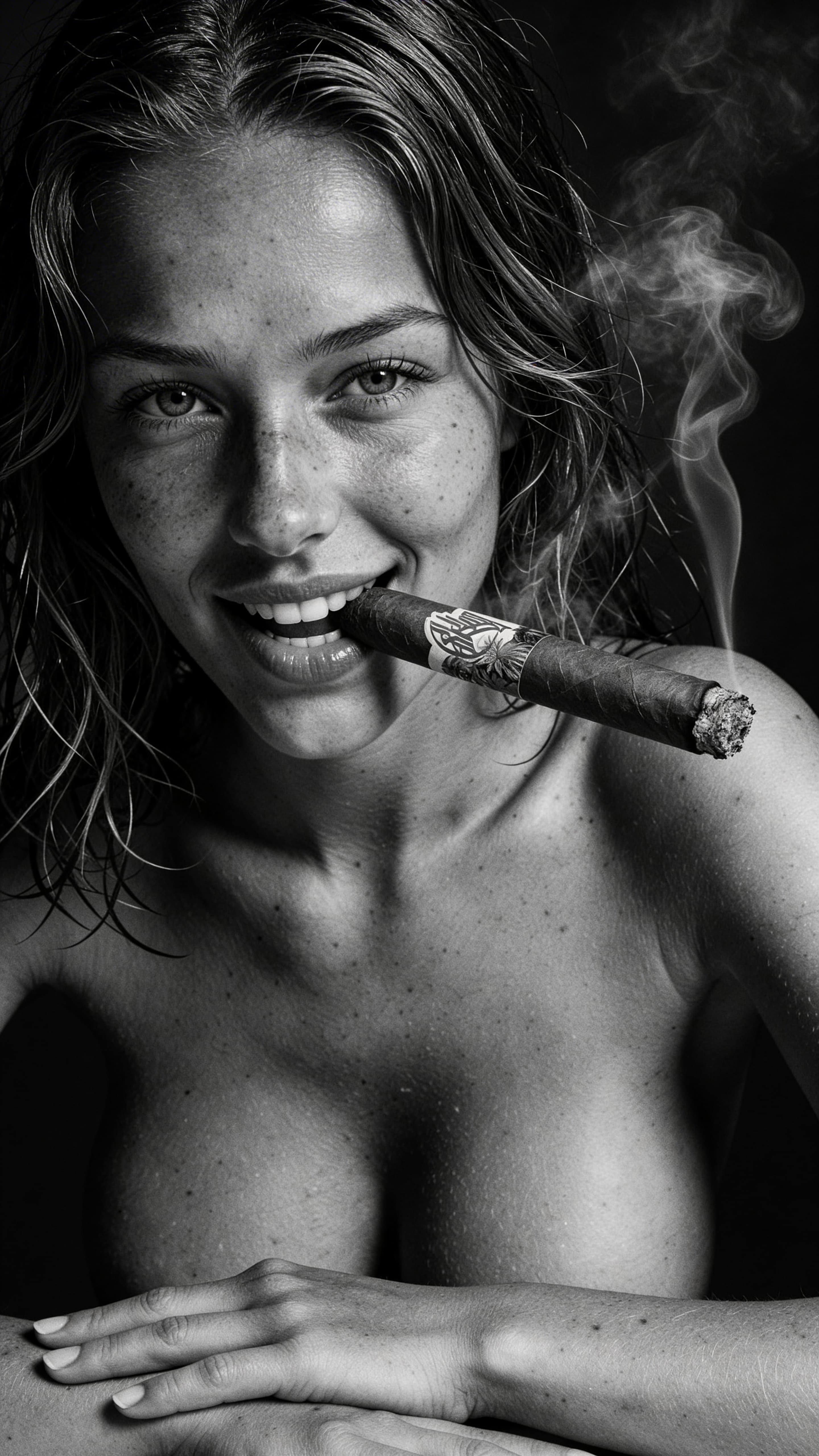 Mia - Lässt es qualmen. Fotoprint