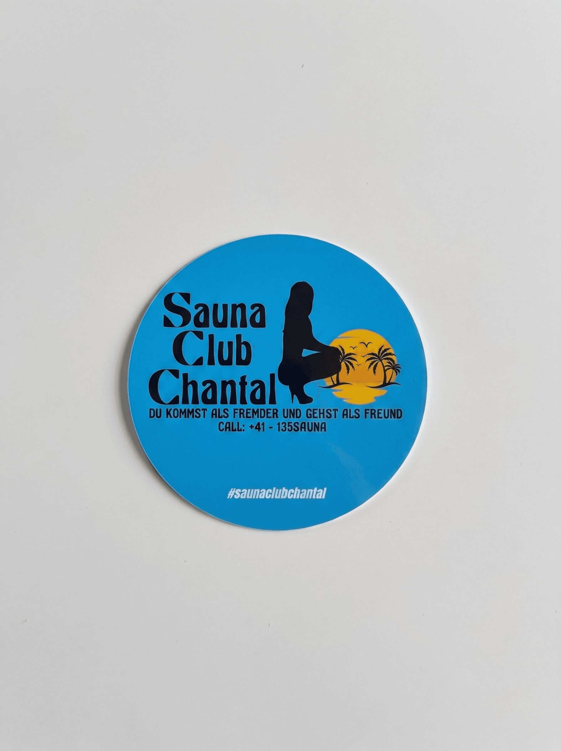 10x Sauna Club Chantal Aufkleber